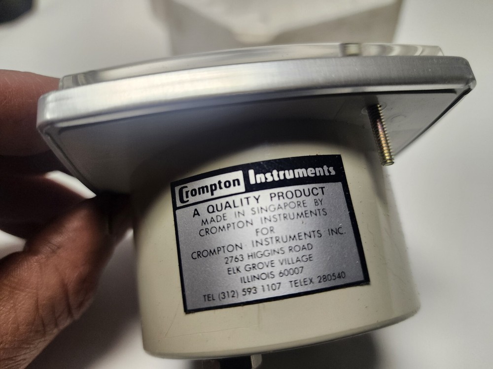 Pair of Crompton Instruments AA-MTMT Type 016-02 10 Amp. Panel Meter