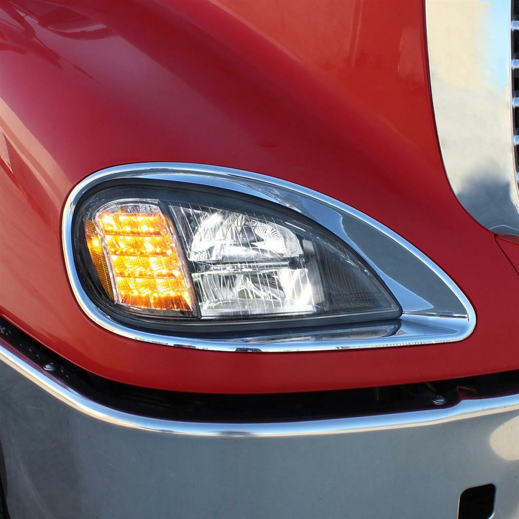 Full LED Headlight for 2001-2020 Freightliner Columbia -Blackout -Passenger Side
