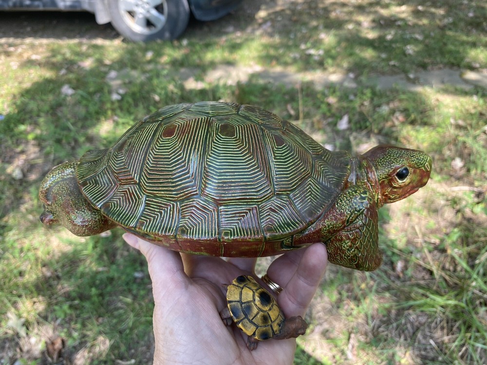 Turtle Lovers Realistic Ceramic Turtle 10.5” H52”