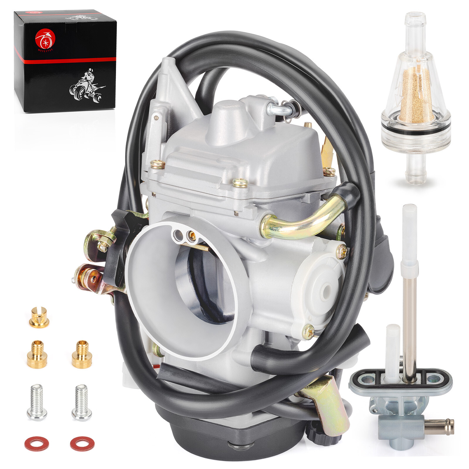 Carburetor + Fuel Valve 1999-2003 For Yamaha Road Star 1600 1700 XV1600 XV1700