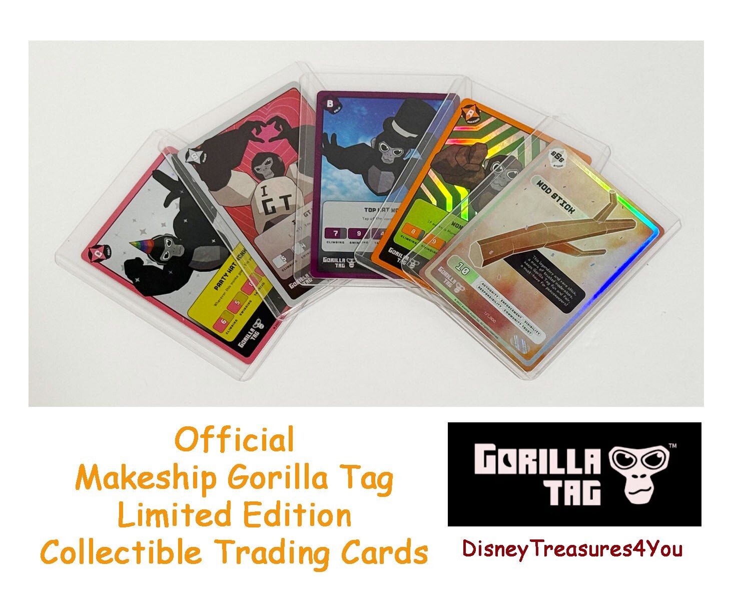 Gorilla Tag Monke Collector Trading Card Makeship Holo Limited Edition Rare MINT