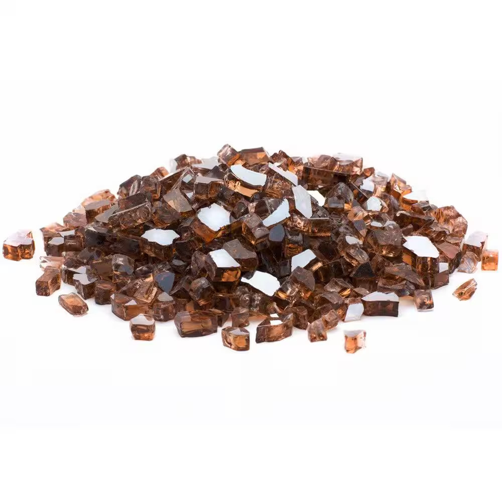 1/2 In. 20 Lb. Medium Copper Reflecitive Fire Glass