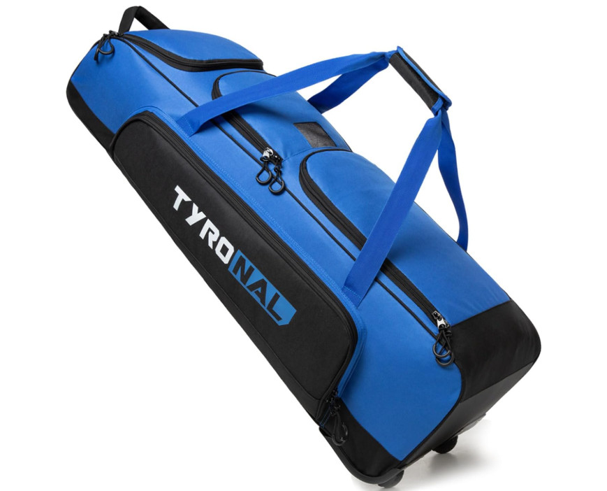 Baseball Bag with Wheels for 4 Bats,Soft Rolling Baseball Bag With Multi-Pockets