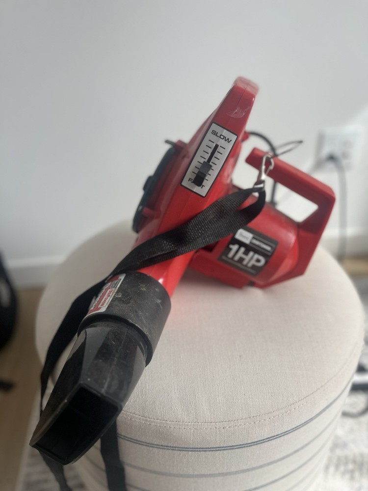 Craftsman Handheld Leaf Blower Corded Electric Variable Speed 1HP Red w/ Strap