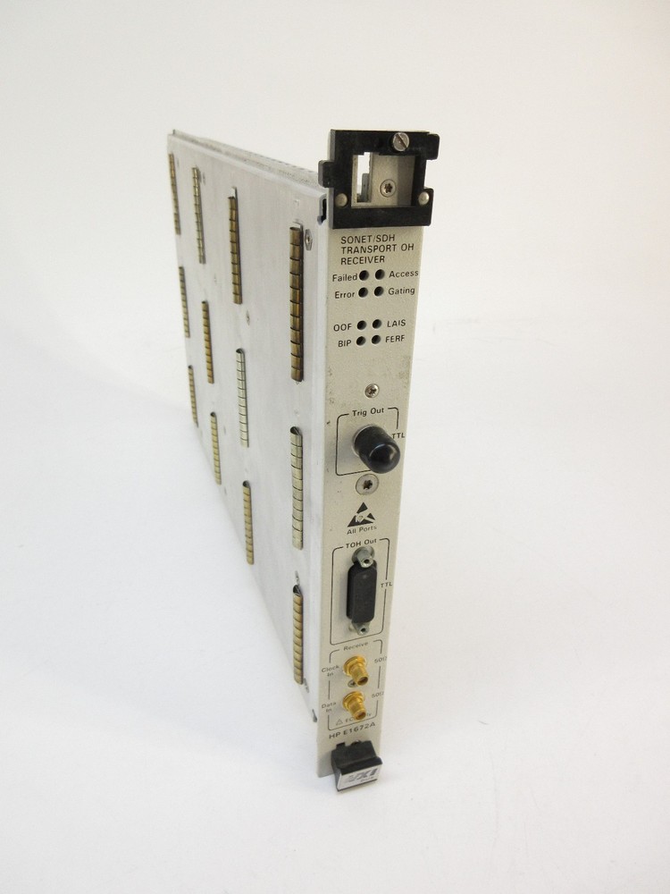 Hewlett Packard HP E1672A Sonet / SDH Transport OH Receiver VXI Module