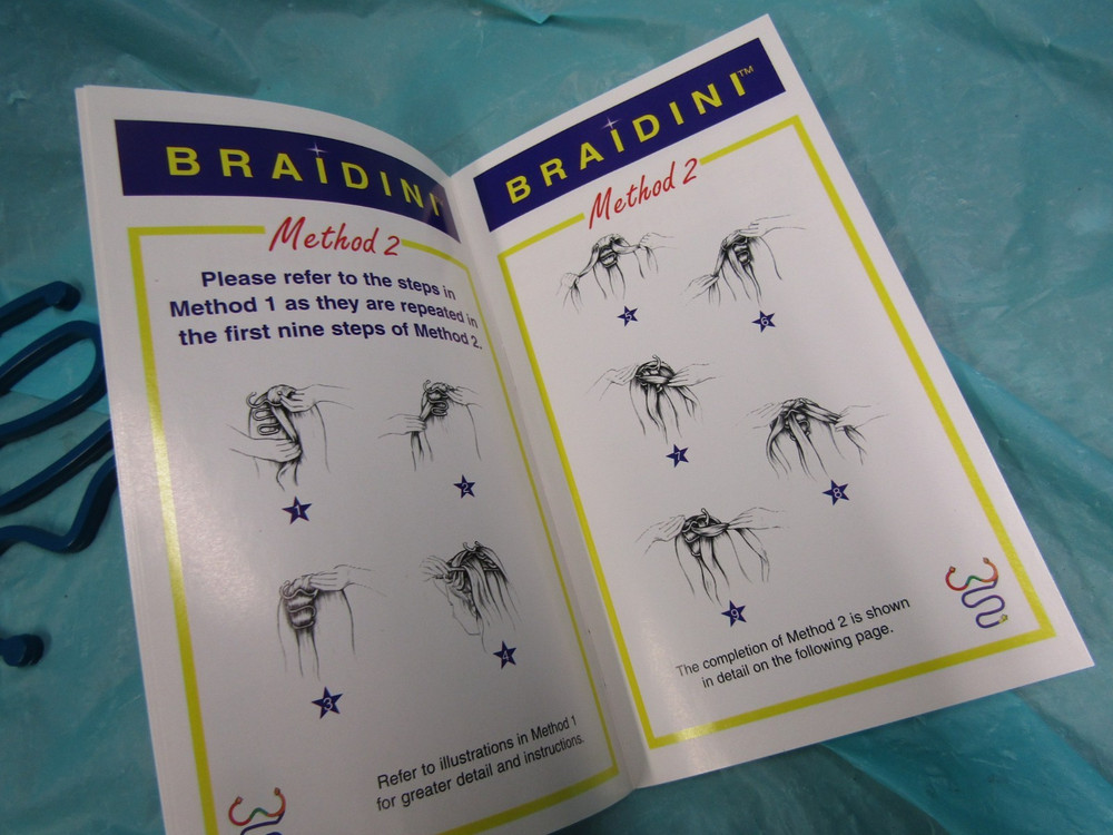 Braidini- Braiding Instruction Manual, DVD, Tools