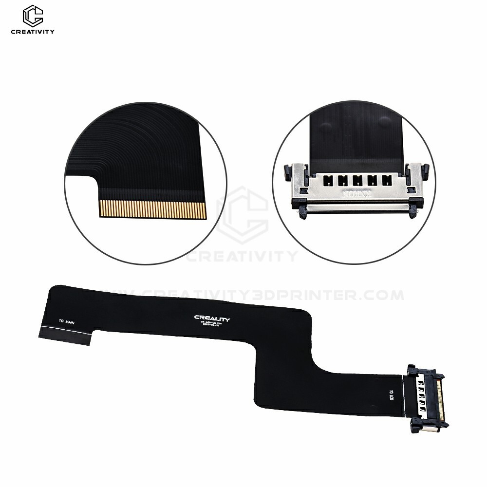 Creality K1/K1C/Ender 3V3 Display Screen Connection Cable Black FPC Cable L162mm
