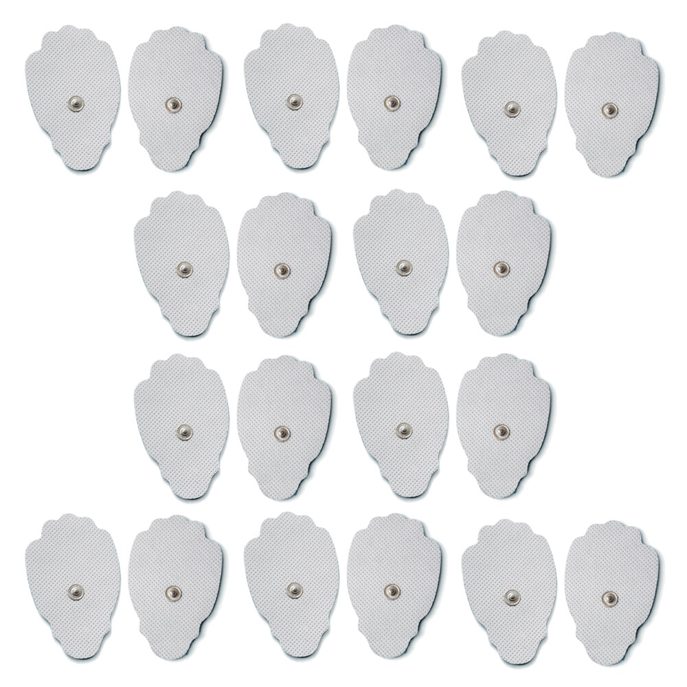 TENS Electrodes, Super Value 20 Replacement Electrode Pads for TENS Units, Snap