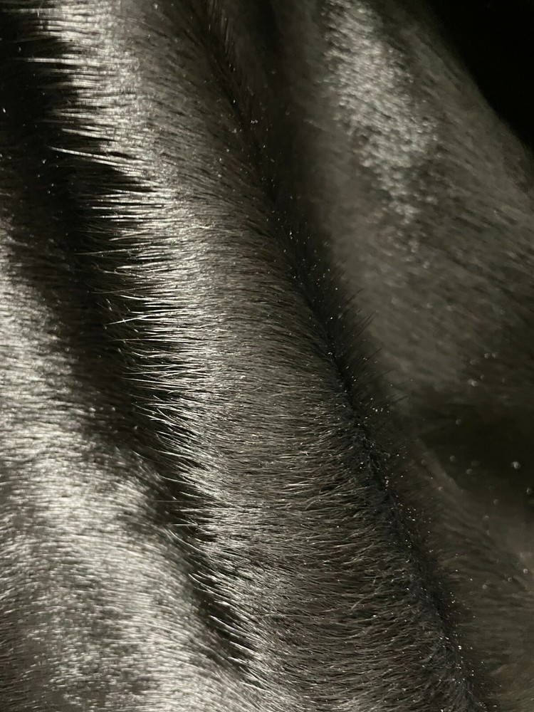 Cowhide Leather Sheets, Solid Black, Hair on Hide Cowhide Leather, Custom Cuts,