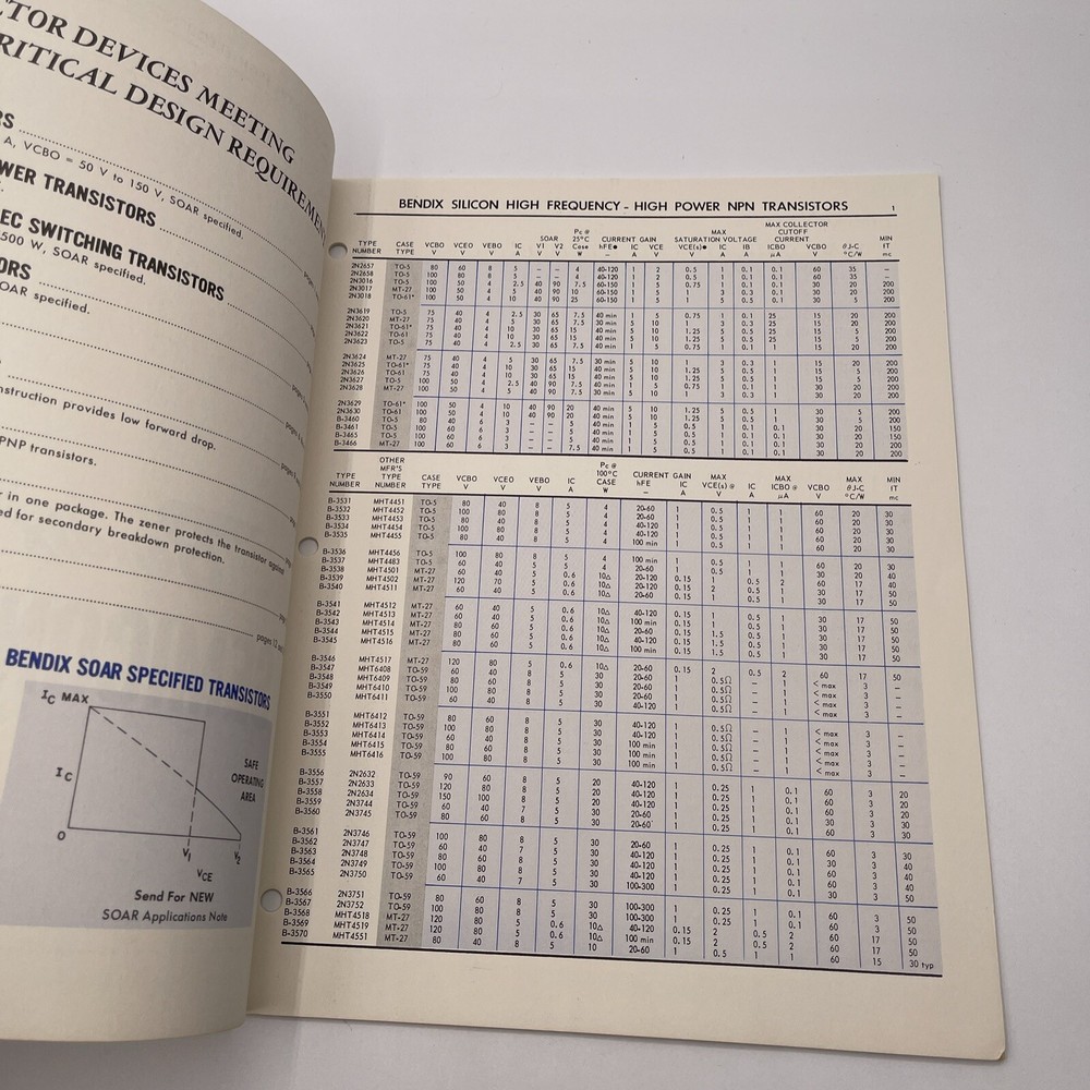 Your Guide To Bendix Semiconductors Catalog c1960s