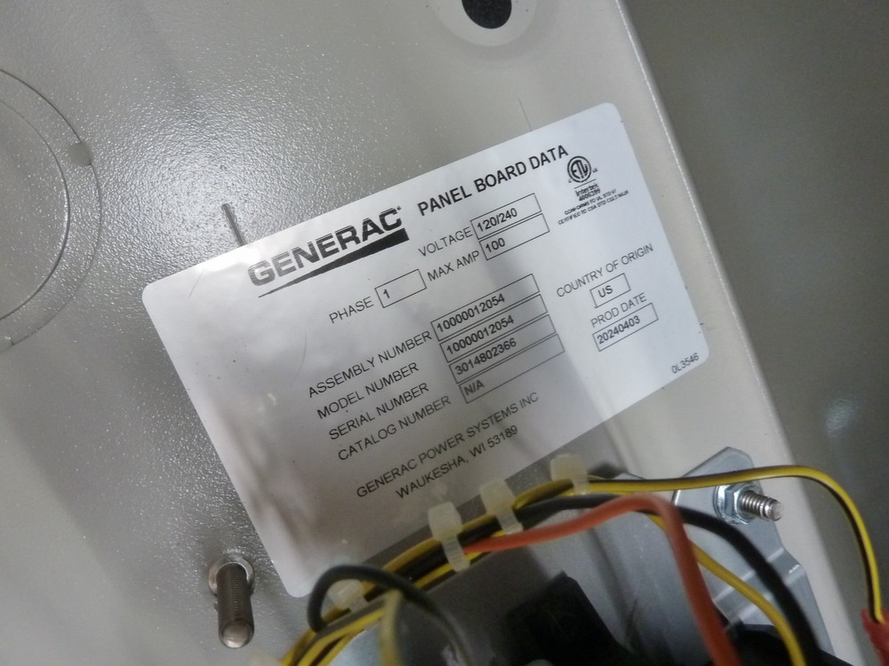 Generac 100 Amp Automatic Transfer Switch Model RTG16EZA3
