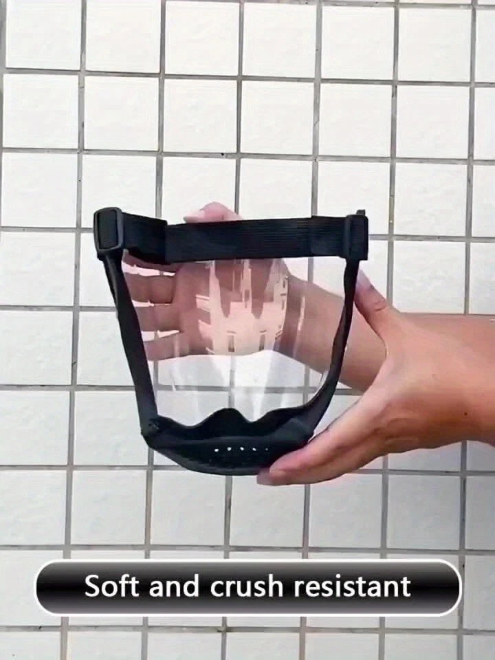 Full Face Transparent Safety Mask Reusable Heat Resistant Protective Shield