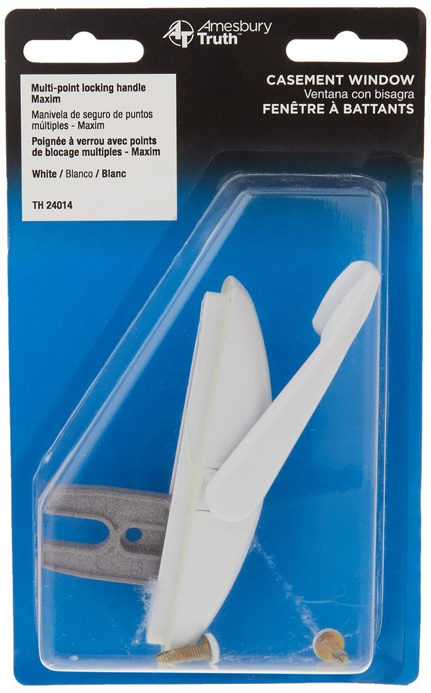 Truth TH 24014 Maxim Locking Handle White Window Hardware Single Pack For Pad