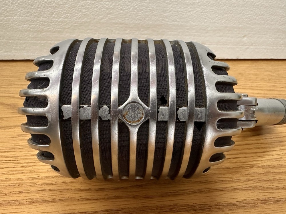 Vintage Shure 55 - 1940's "Fatboy" Dynamic Microphone, w/cable UNTESTED