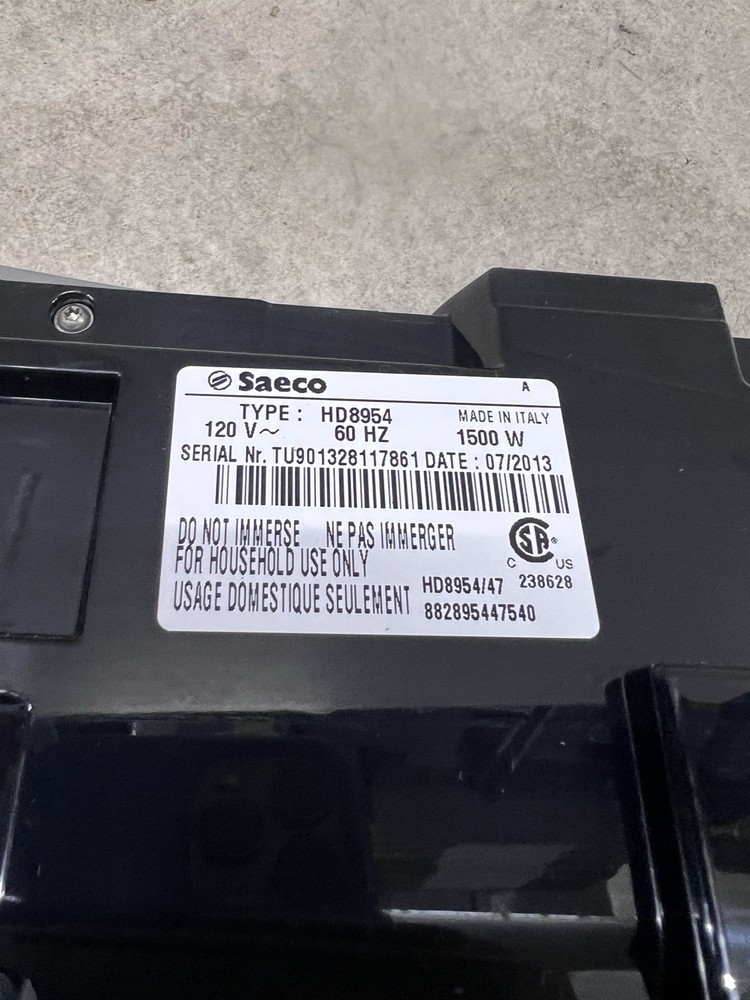 Saeco Xelsis EVO Automatic Espresso Machine HD8954 ~Front ONLY~