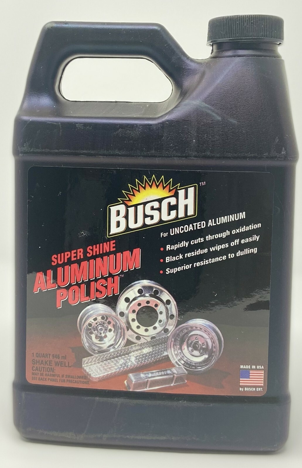 BUSCH ALUMINUM POLISH & METAL POLISH SUPER SHINE, 32 oz