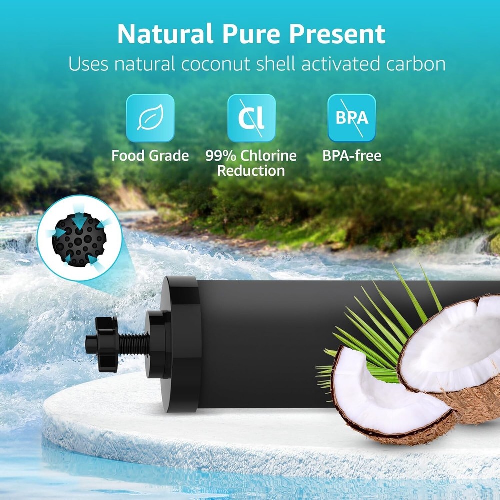 AQUACREST Water Filter Replacement for Berkey® Gravity Water Filter System,8Pack