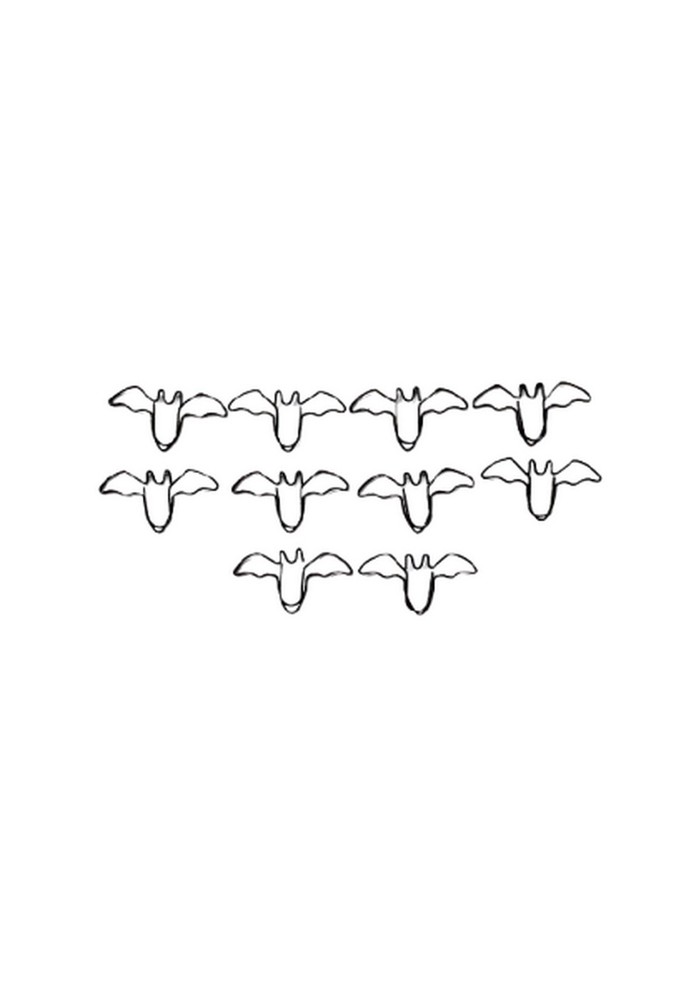 10 Baticlips for office paper notebook folder 4 x 2 cms