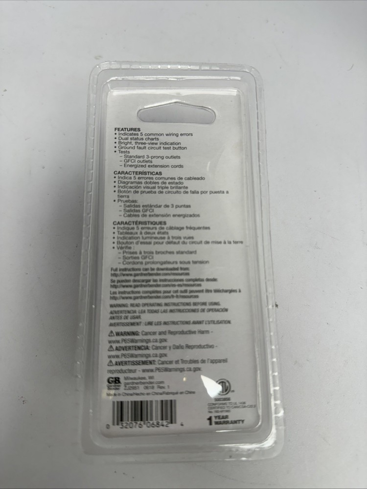 Gardner Bender Circuit Analyzer GFI-3501