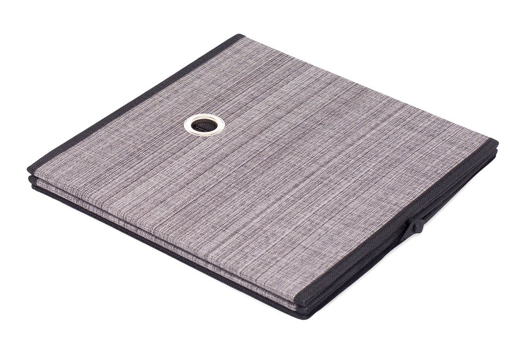 Canvas Storage Bin - 2 Pack - Grey - Box Container