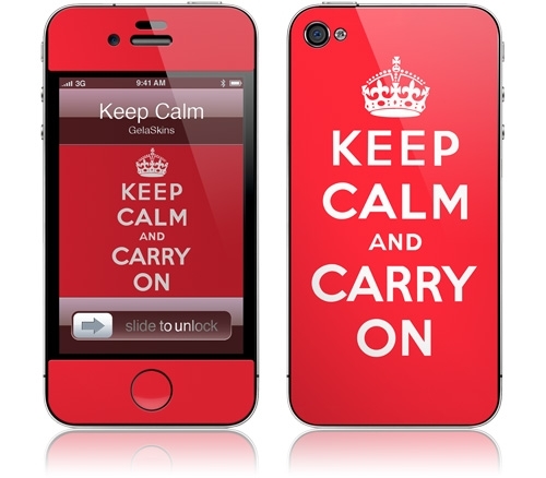GelaSkin- Keep Calm for iphone 4/4S