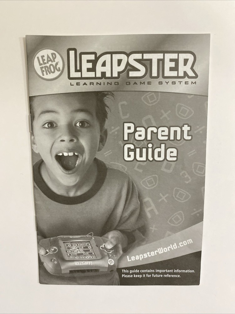 Leap Frog Leapster Learning Game System Parent Guide Instruction Manual Booklet