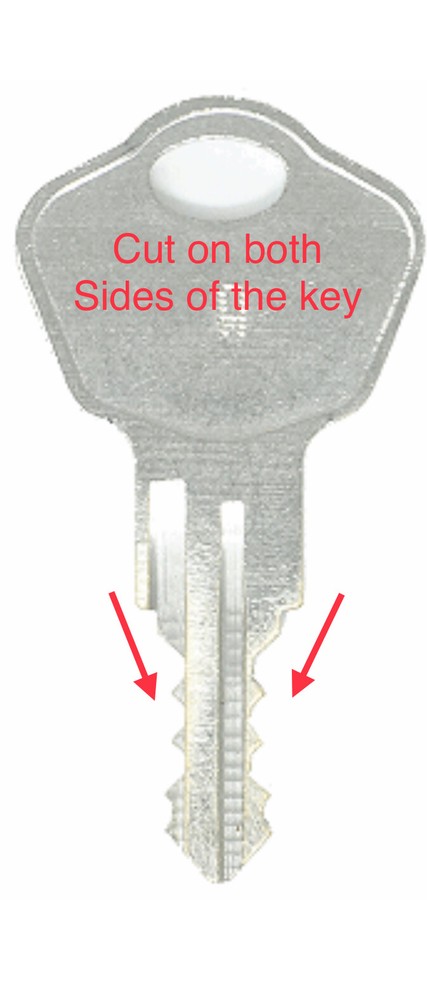 Sentry Safe Double Sided Keys Replacement Spare key Cut to Your Key Code A-Z