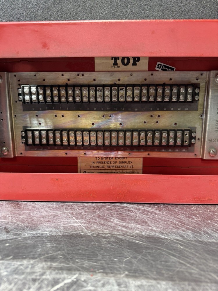 Simplex Time Recorder 4309-y Panel Box