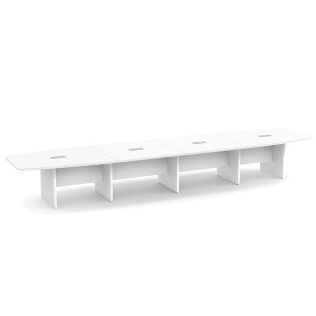 New 18' Expandable Boat Shaped Office Conference Table - Multiple Colors!