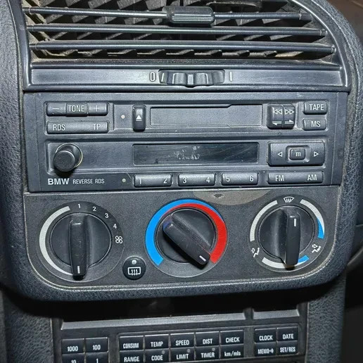 BMW Reverse RDS Volume Knob Button E30, E36, E34, E32, E31, Z3 3D Print PETG