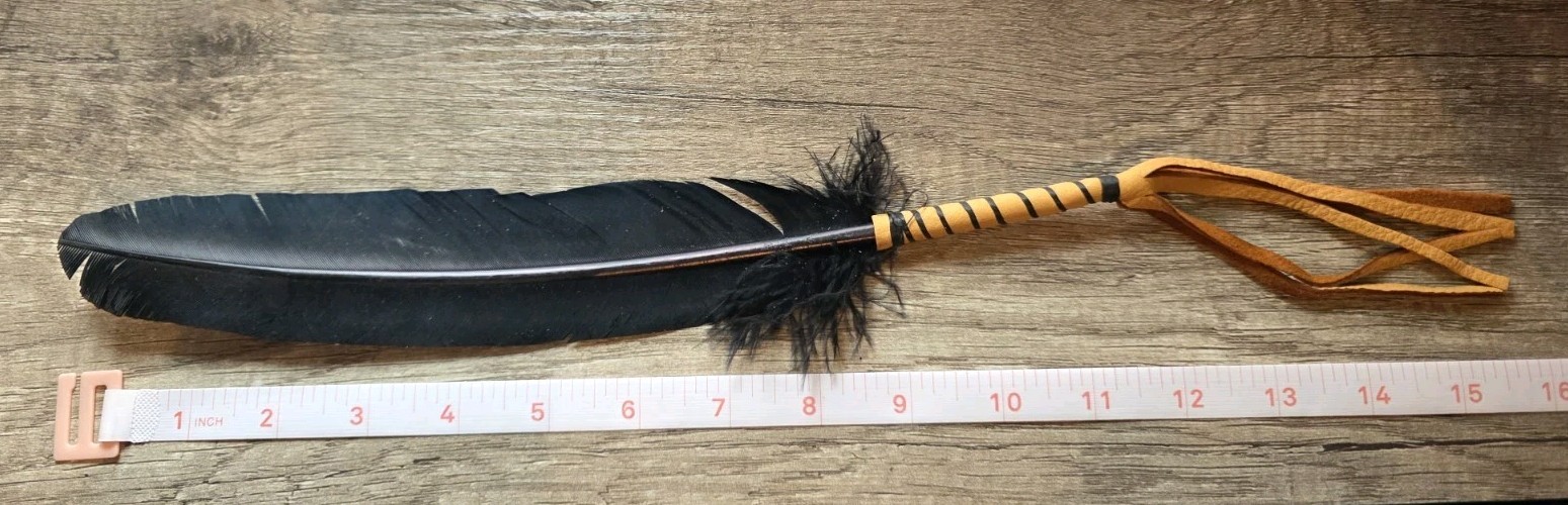 Raven Smudge Feather - Native American - Lakota -Sioux - Alan Monroe