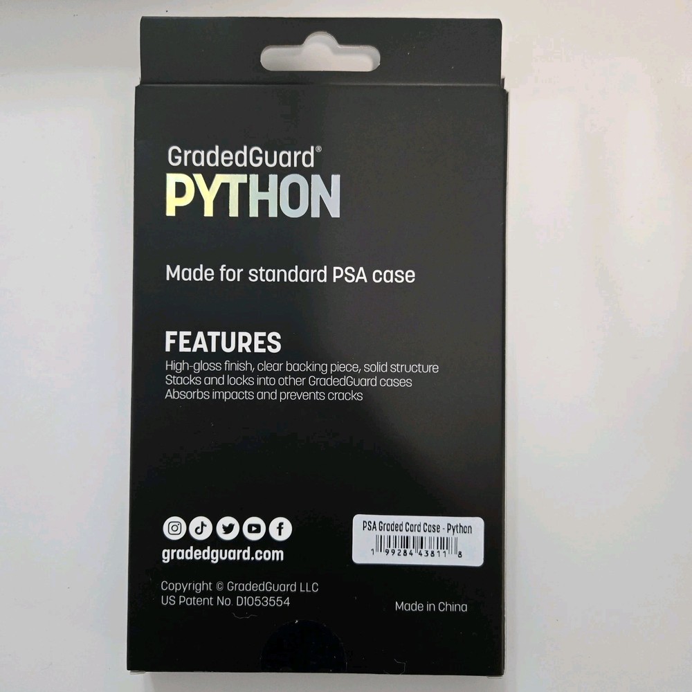 GradedGuard PSA Graded Guard Python Limited Edition New