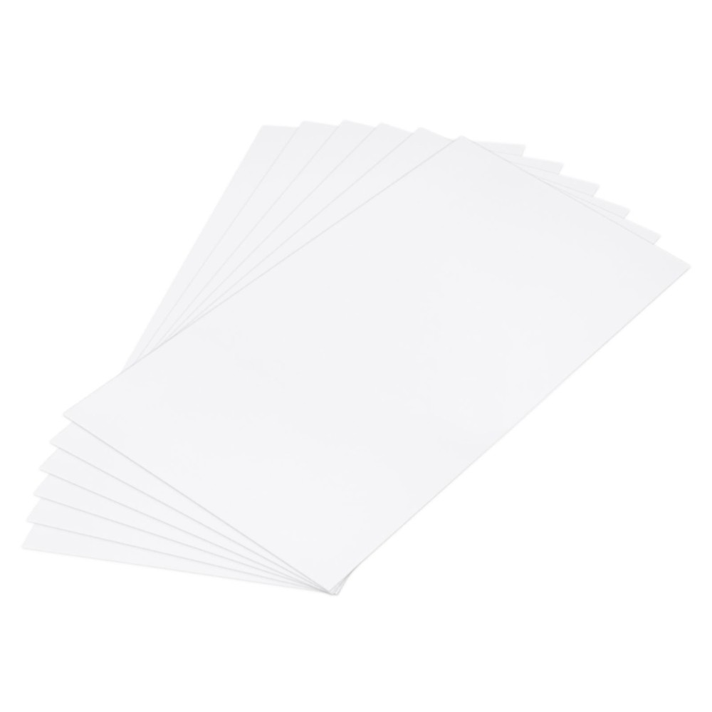 ABS Plastic Sheet 24" x 12" x 0.06" ABS Styrene Sheets White 6 Pcs