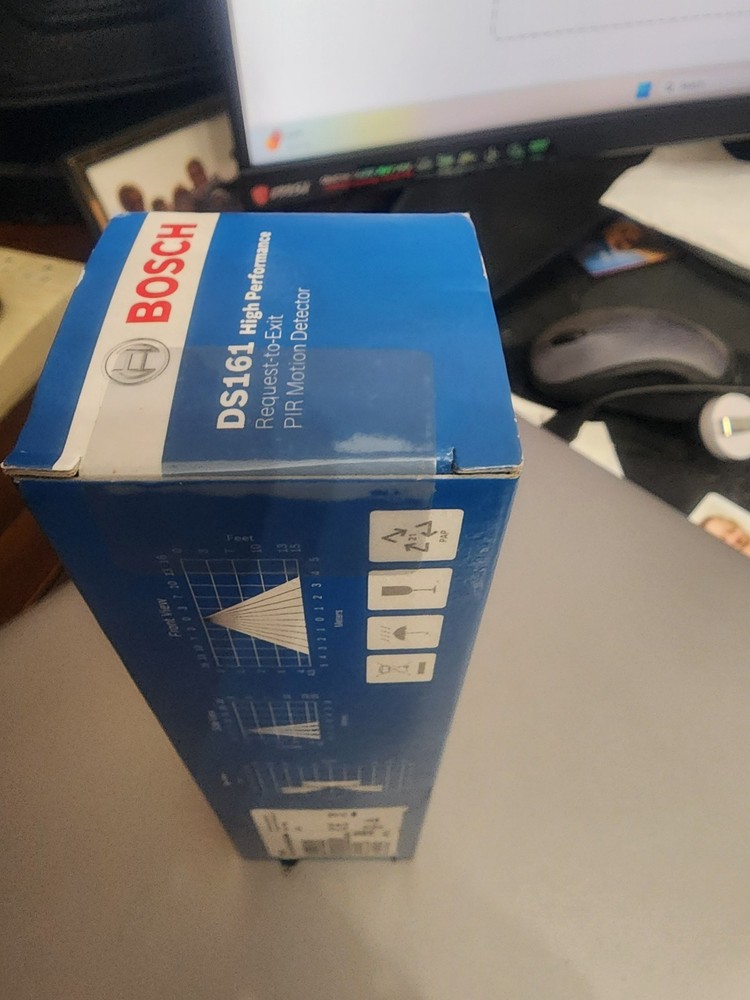 Bosch DS161: High Performance Request-to-Exit PIR Motion Sensor Sounder, Black