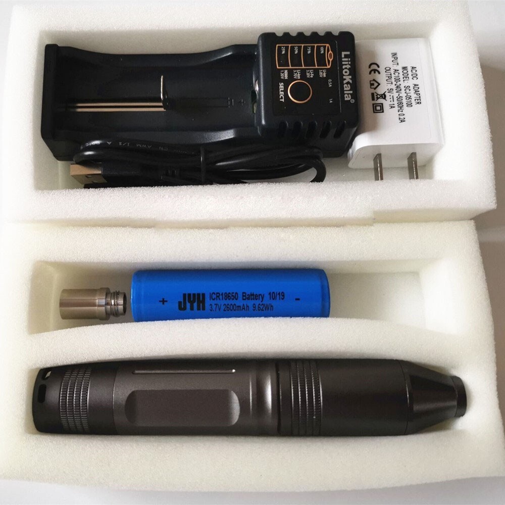 Portable 5W LED Cold Light Source Endoscope Sinuscope w/ Rechargeable Battery