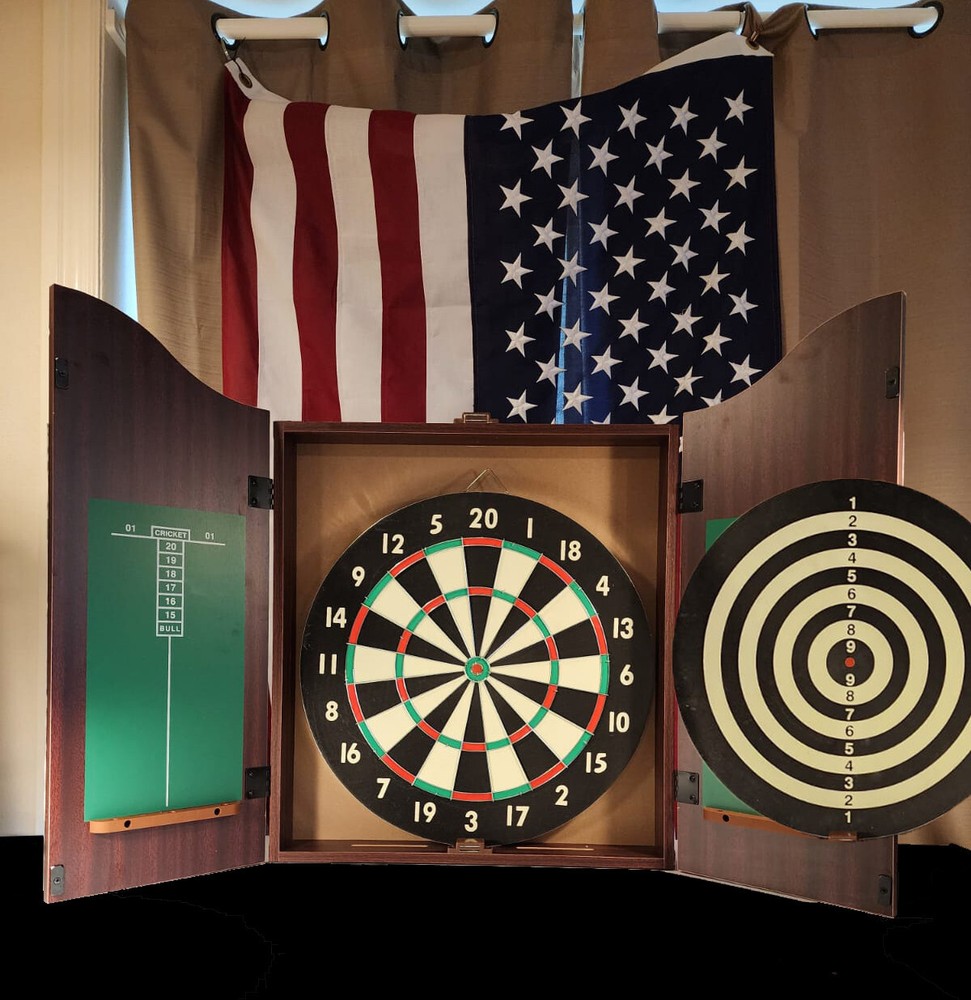 Texas A&M Personalized Complete Dart Board Cabinet
