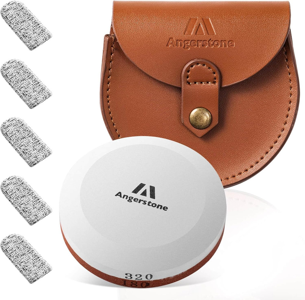 Angerstone Axe Sharpener - Multipurpose Axe/Hatchet Sharpening Stone - Whetstone