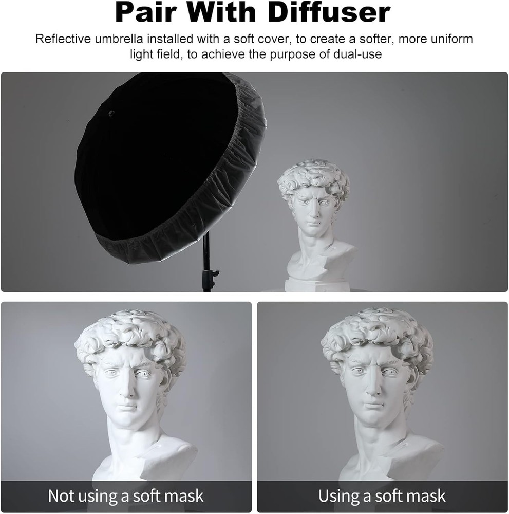 Silver Parabolic Reflector (51")