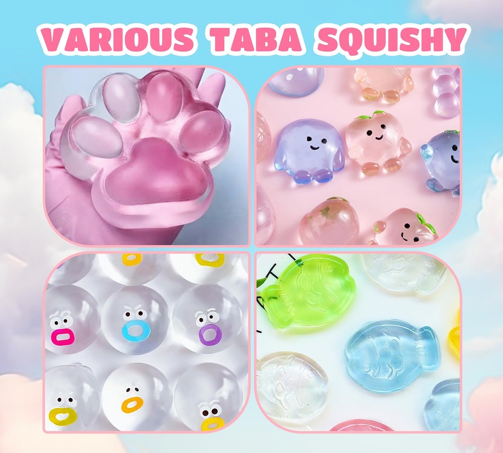 Taba Squishy Kit - 18oz Transparent Liquid small to medium,