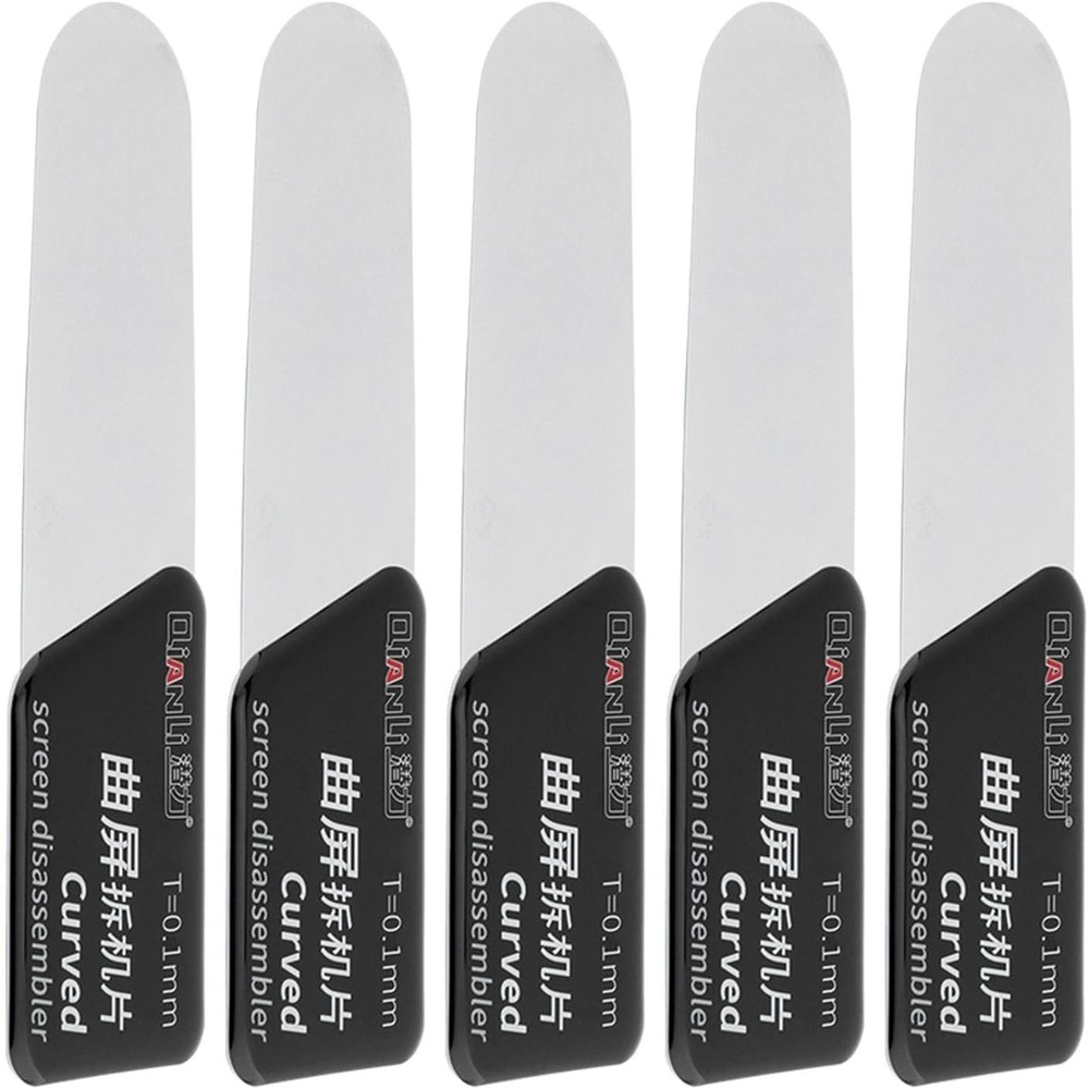5Pcs Disassembler Pry Tools, Ultra-Thin Separate Screen Curved Spudger, Stainles
