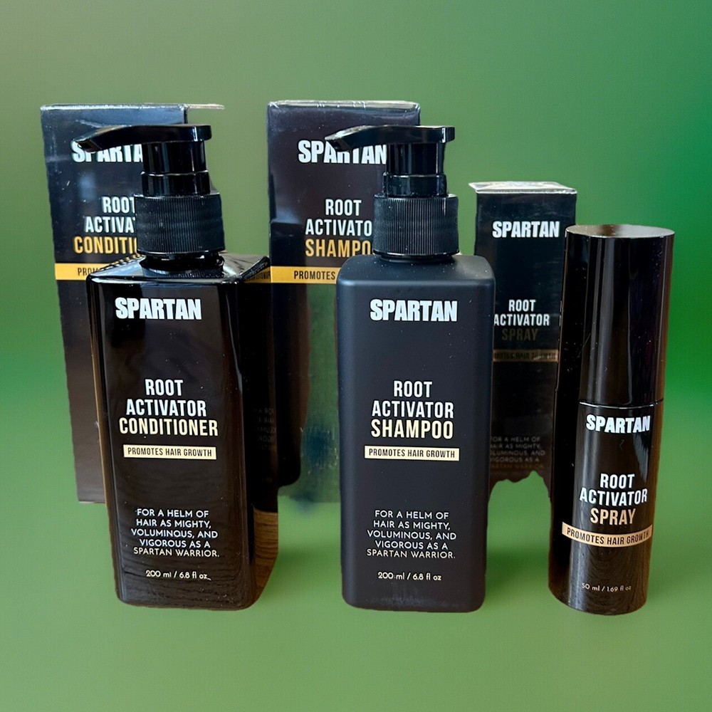 Spartan Shampo Root Activator Authentic + Spray + Conditioner Authentic 🚀 Ship
