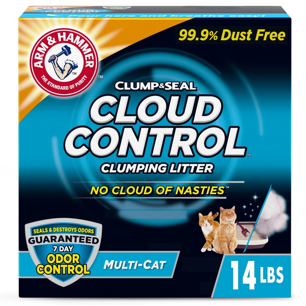 Cloud Control Multi-Cat Clumping Cat Litter with Hypoallergenic Light Scent,