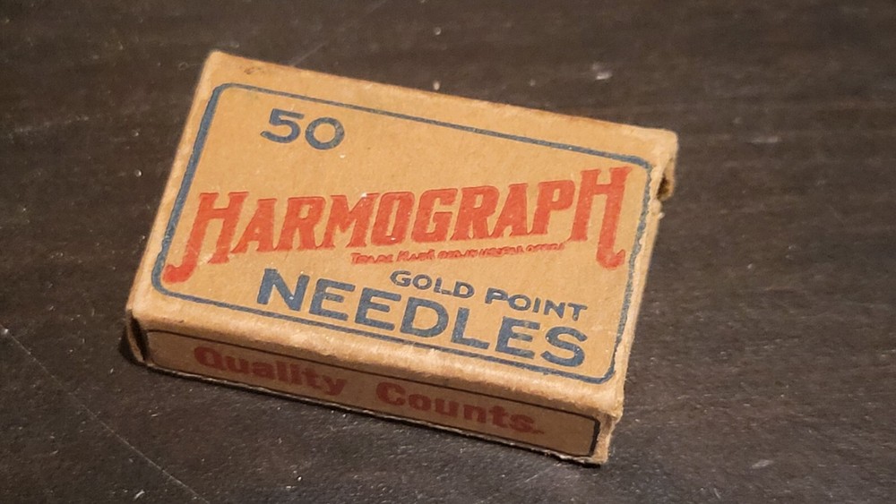 Harmograph Gramophone phonograph needle Box - Empty
