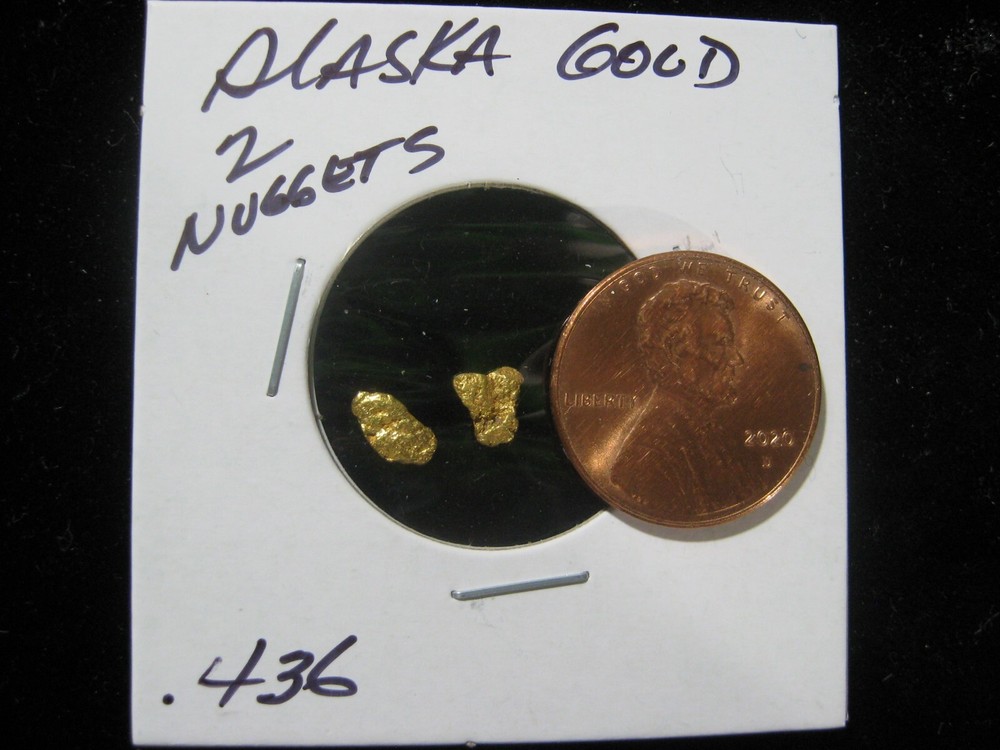 ALASKA GOLD 2 NUGGETS  .436 GRAM