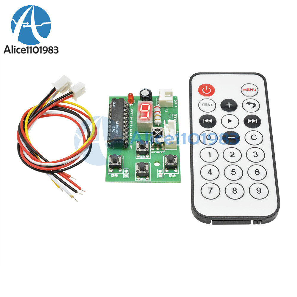 Stepper Motor Driver 2-Stage 4-Wire Adjustable Speed Controller & Remote Control