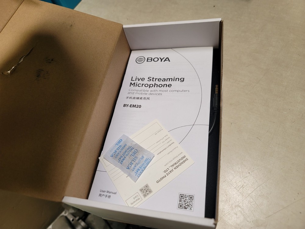 Boya Live Streaming Microphone BY-EM20 NOB
