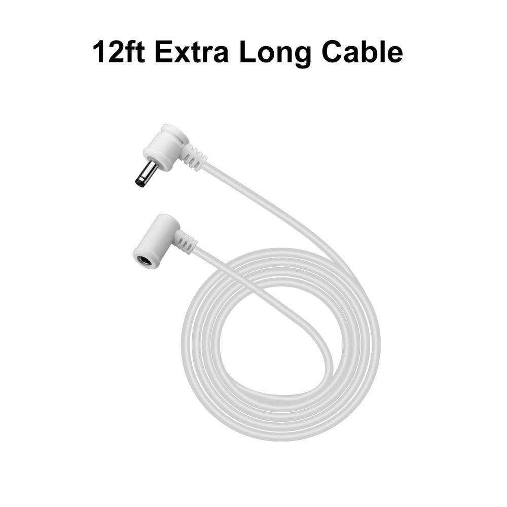 12FT DC Extension Cord for Ring Solar Panel, Compatible with Super Solar Panel