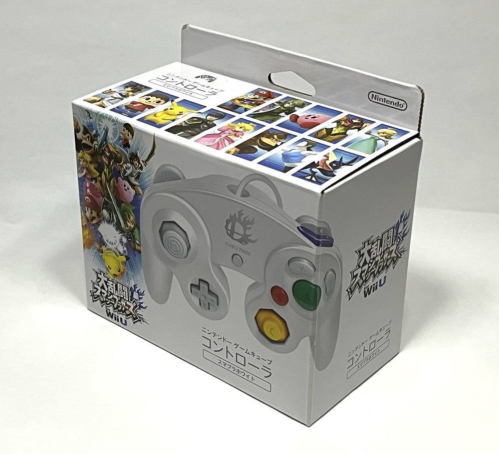 Unused Smash4 White Controller for Nintendo GameCube