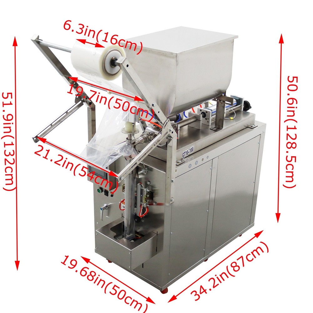 INTBUYING 10-100ml Auto Quantitative Filler Machine W/ Horizontal Mixer Function