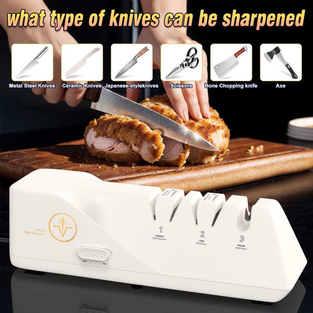 Electric Knife Sharpener Diamond Abrasive PRO Sharpener